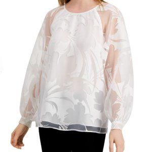 Alfani  Floral Layered Top Blouse